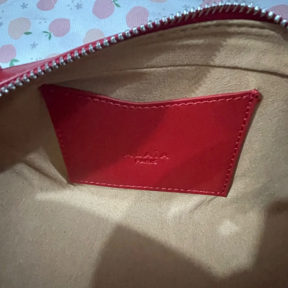 Alaïa Red Leather Barrel Shoulder Bag
